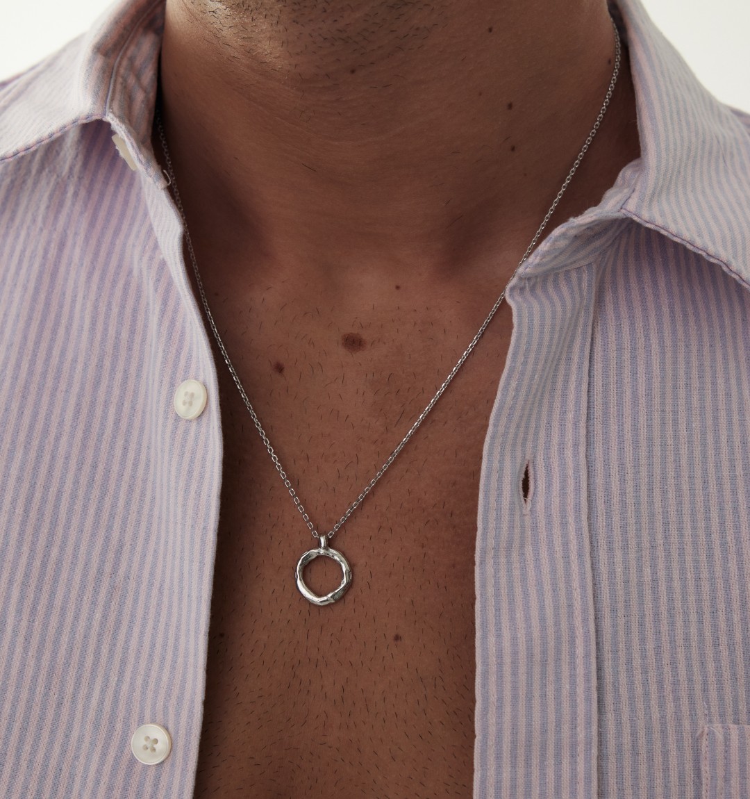 The Hula Hoop Silver Necklace