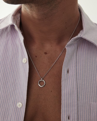 The Hula Hoop Silver Necklace