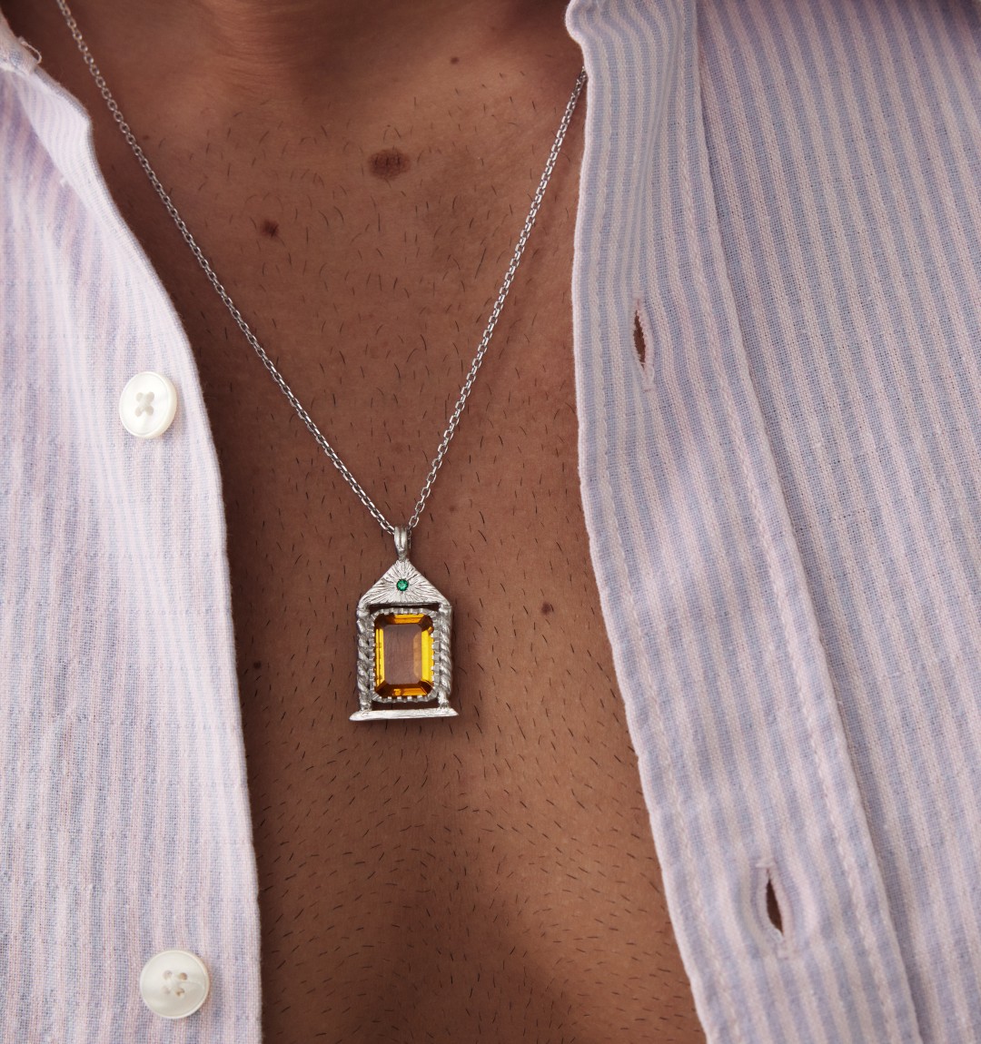 The Templum Porta Necklace Silver