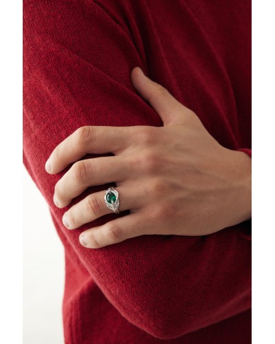 The Viridis Ymul Silver Ring
