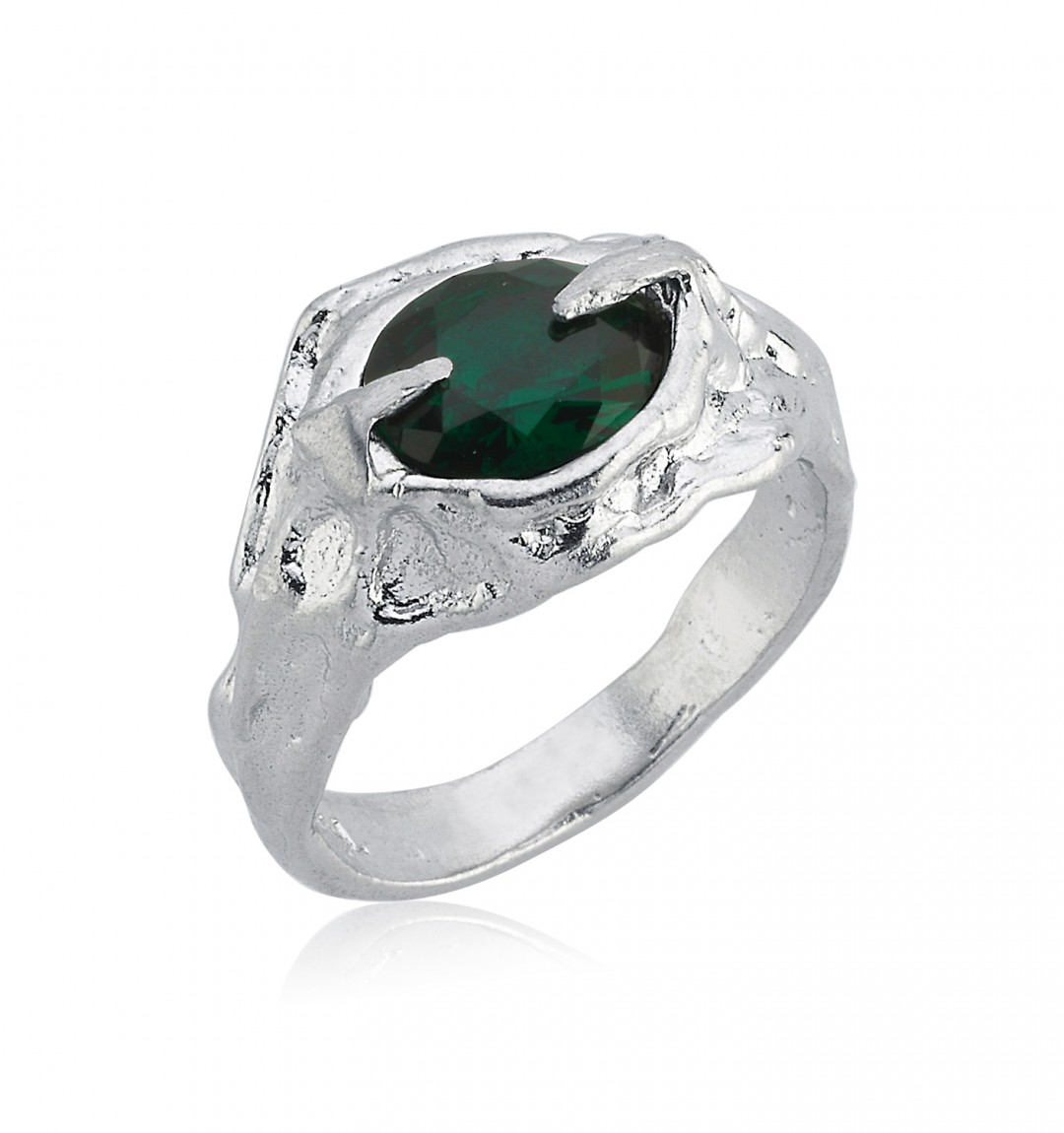 The Viridis Ymul Silver Ring