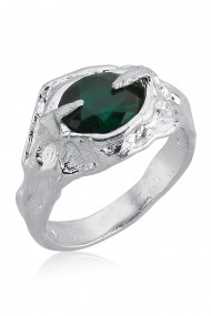 The Viridis Ymul Silver Ring