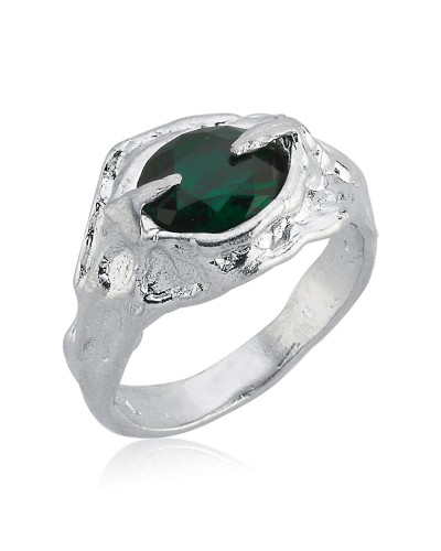 The Viridis Ymul Silver Ring