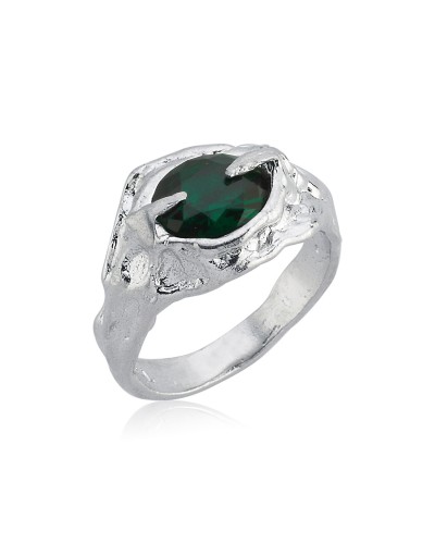 The Viridis Ymul Silver Ring