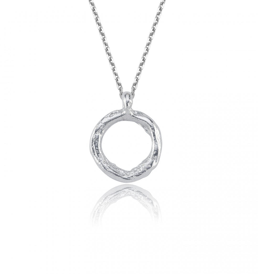 The Hula Hoop Silver Necklace The Hula Hoop Silver Necklace